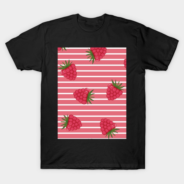 Cool Raspberry pattern T-Shirt by Cheebies